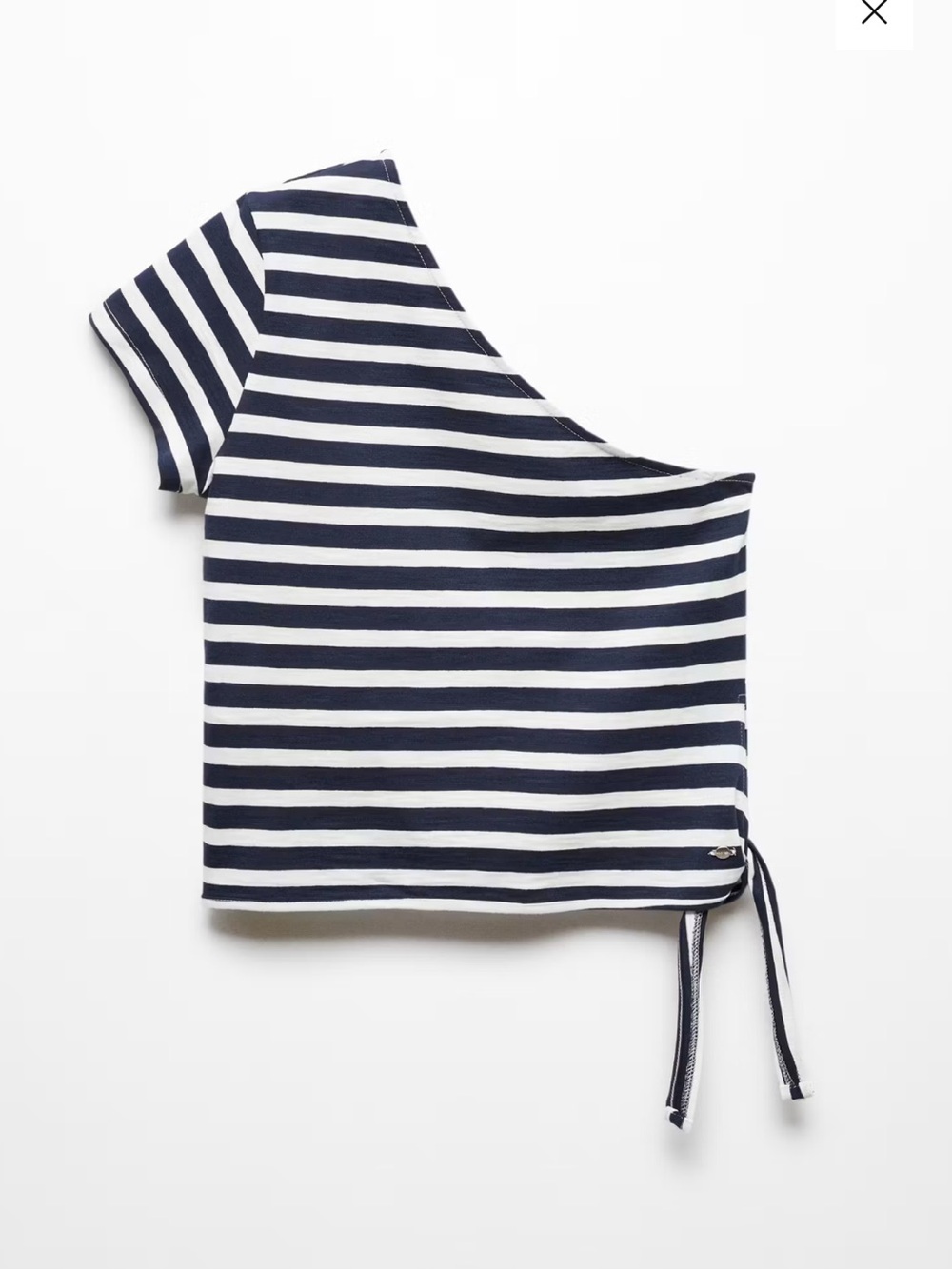 ASYMMETRICAL T-SHIRT WITH BOW